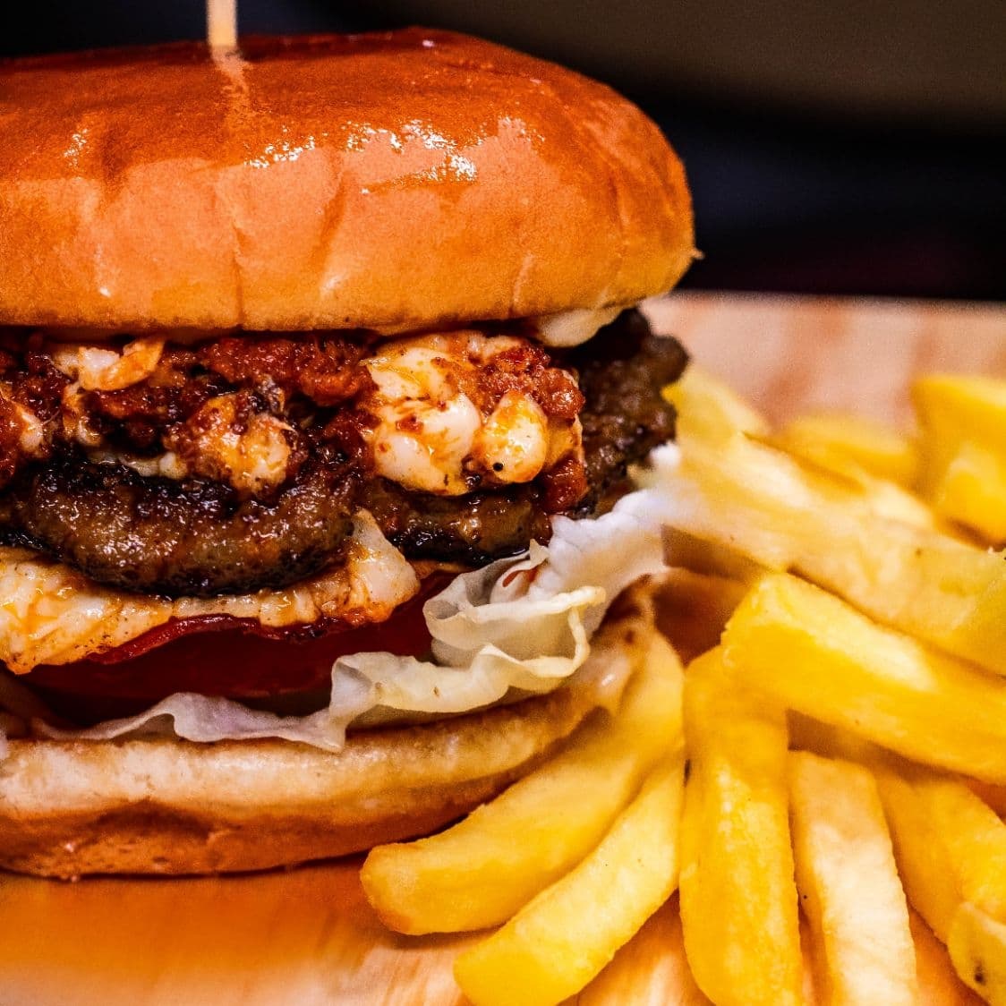 Queso con chorizo 🍔