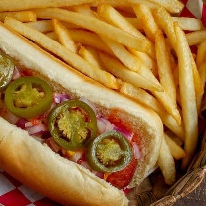 Hot Dog con Papas