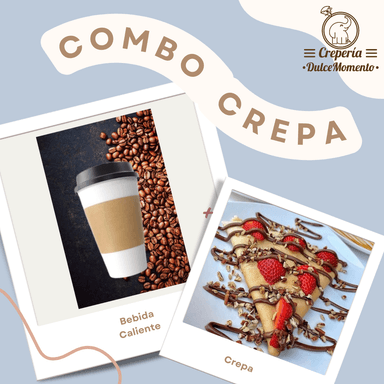 C o m b o Crepa + Bebida Caliente (12 Oz)