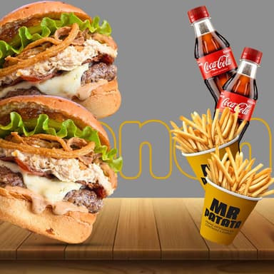 DUO Burgers Mr Ranch con Gaseosa