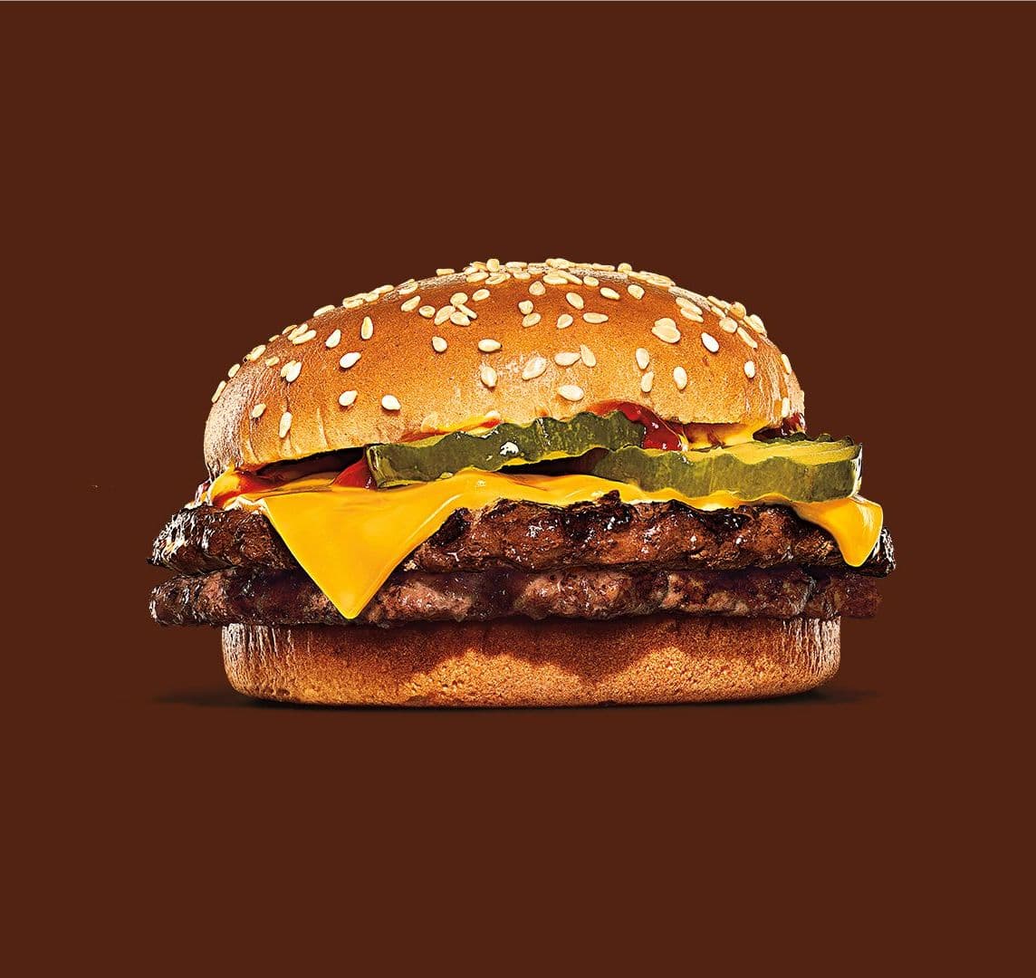 Hamburguesa doble con queso
