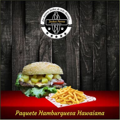 Hamburguesa Hawaiana con Papas