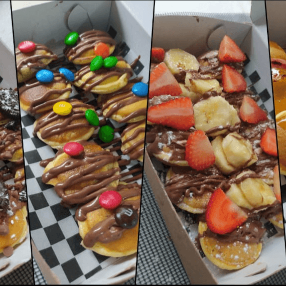 15 Minipancakes + 2 Toppings