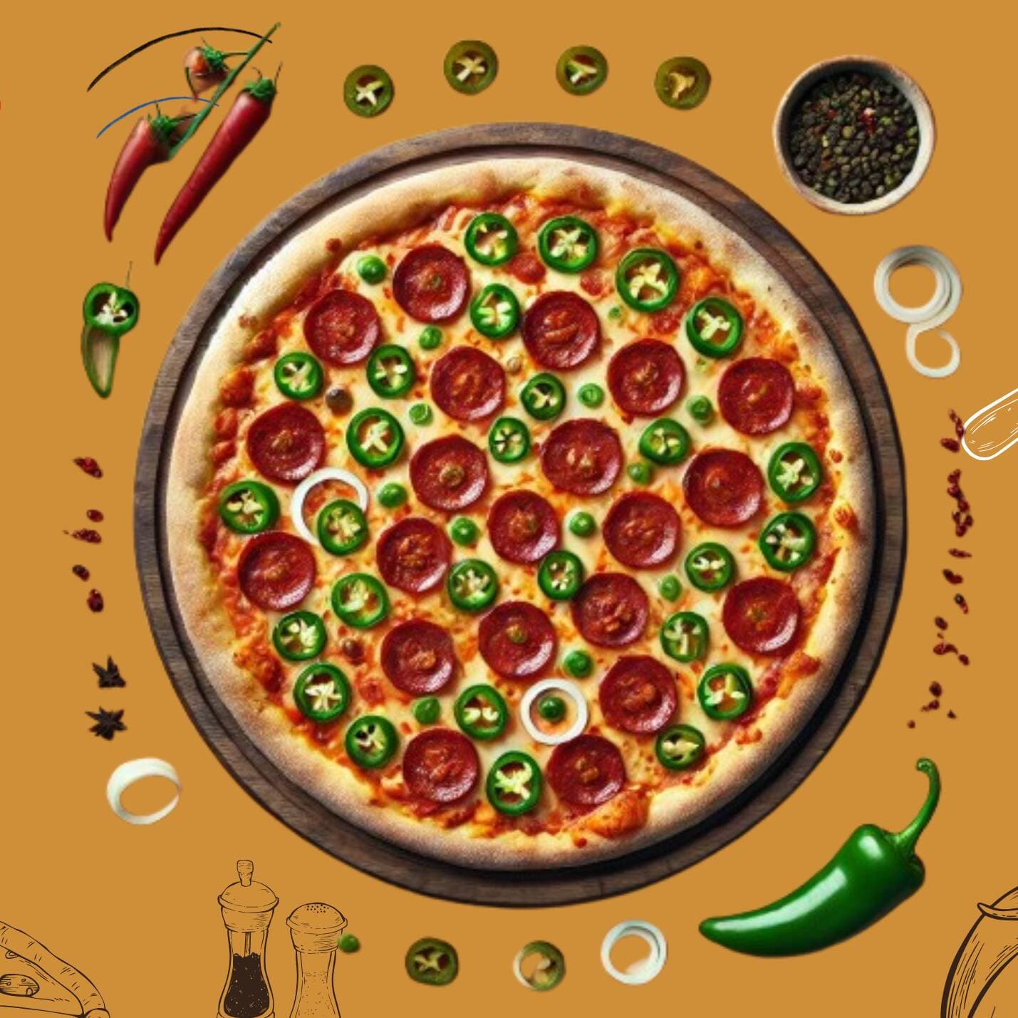 PIZZA MEXICANA GRANDE 40 CM