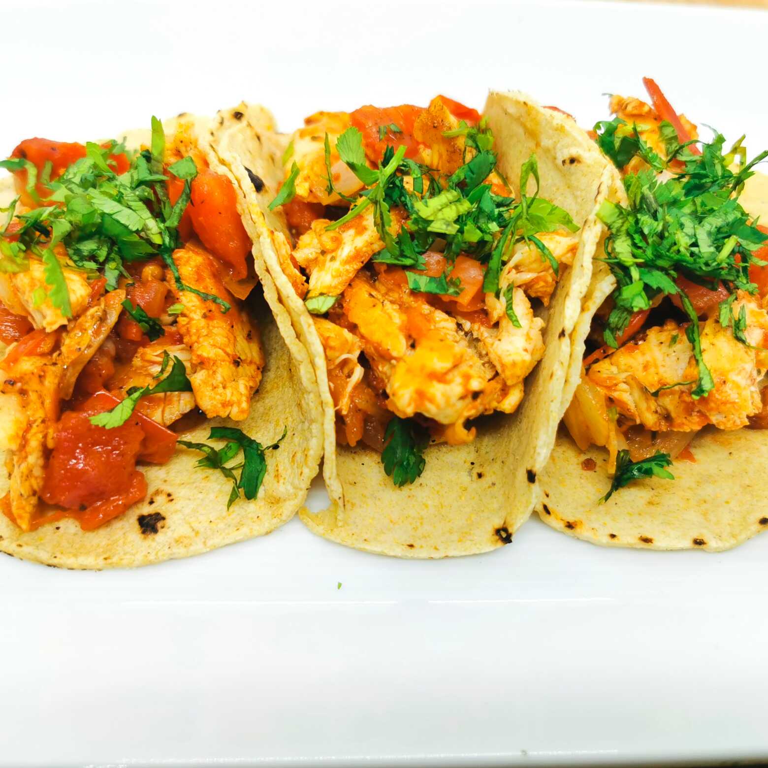 Tacos de Fajitas de Pollo 3 pzas