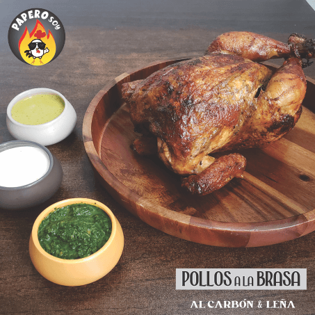1 Pollo solo (SIN PAPAS) + Cremas