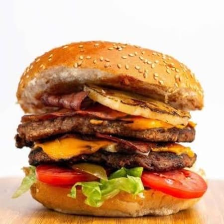 HAMBURGUESA HAWAIANA DOBLE CARNE