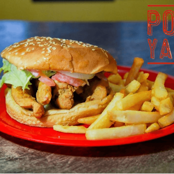 hamburguesa con papas