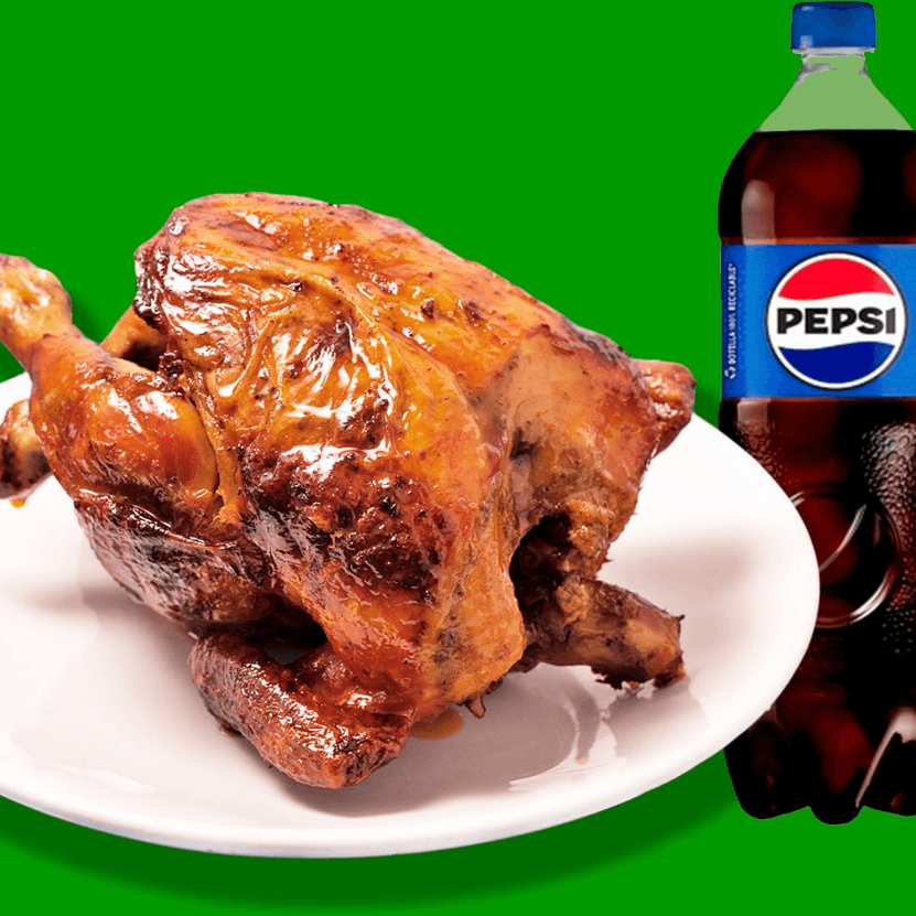 Paquete 4 (1 Pollo + Arroz + Sopa + Refresco)