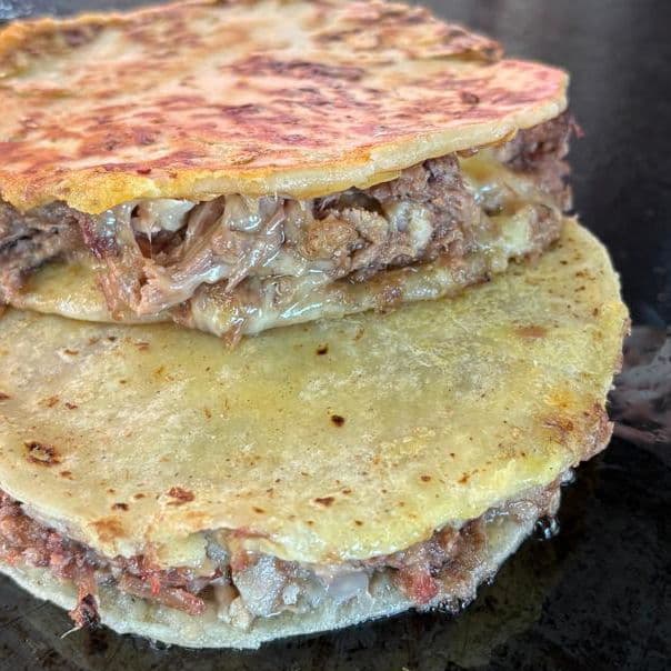 Quesadilla Doble (barbacoa y Queso a la Plancha)