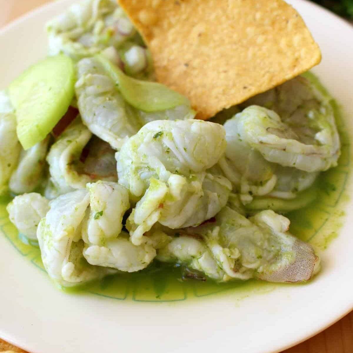 TOSTADA DE AGUACHILE