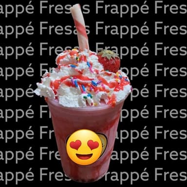 Frappé Fresas (16oz)