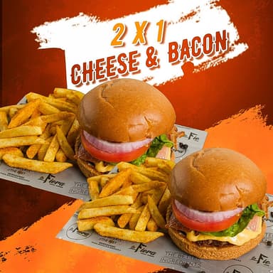 Cheeseburger & Bacon + Papas..