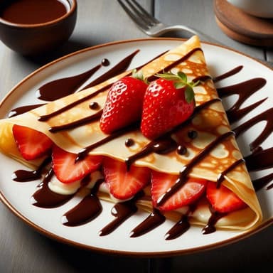 Crepa de NUTELLA y Fresa