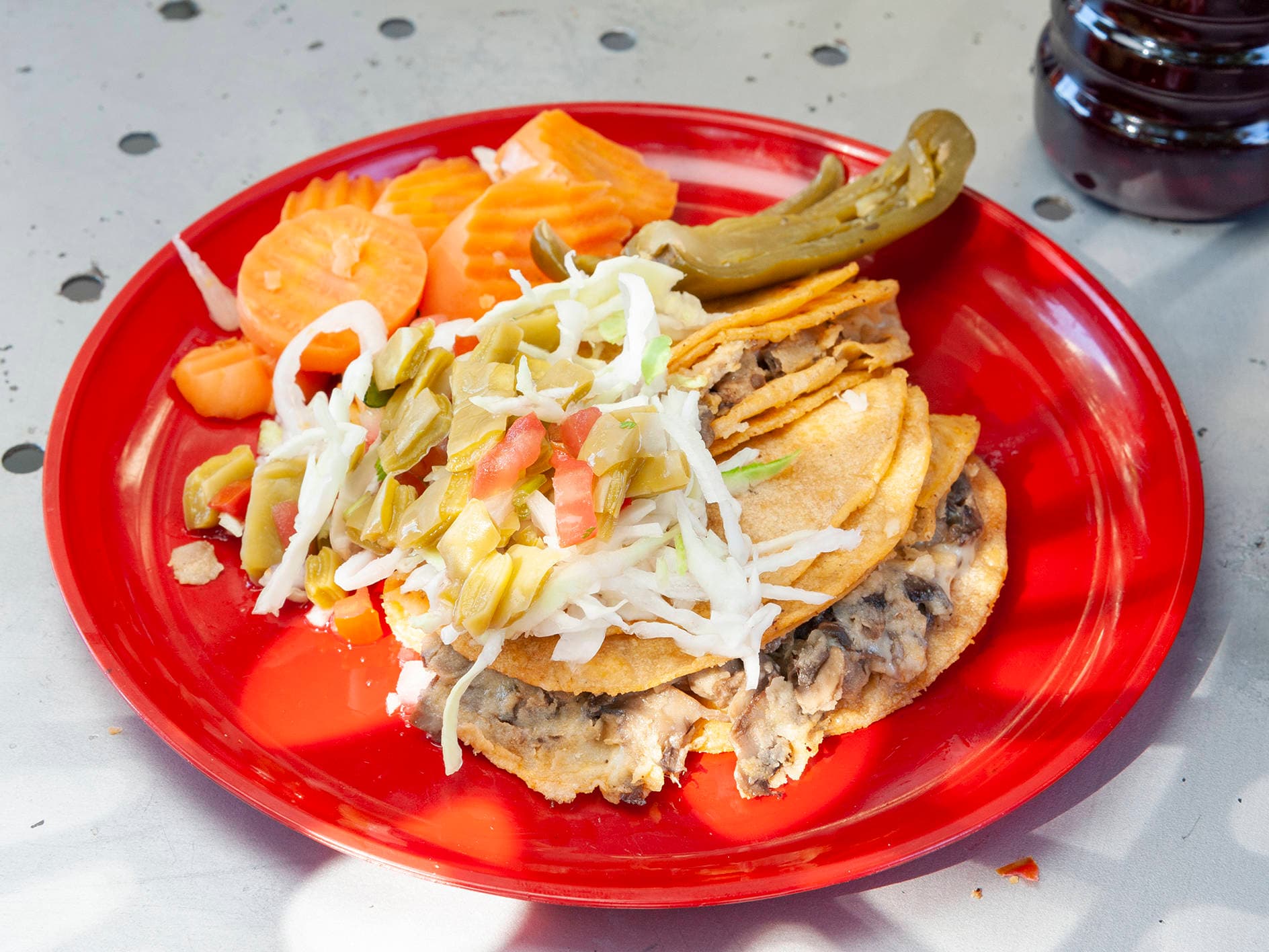 Taco De Champiñon Con Queso