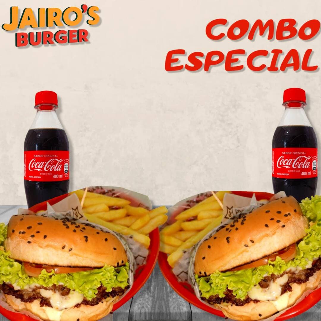 Combo Especial 2 Hamburguesas + 2 Papas + 2 Mini