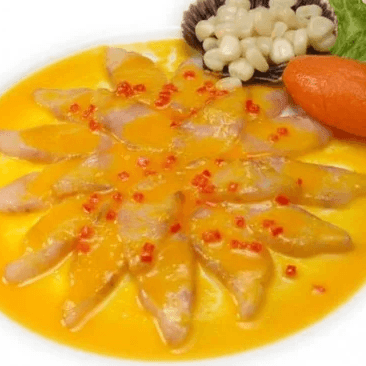 Tiradito en Crema de Ají Amarillo