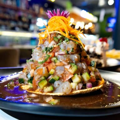 Ceviche Tostada de Camarón
