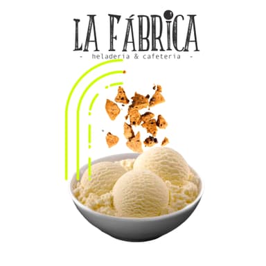 Vaso de Helado de Vainilla con Galleta de Abuela