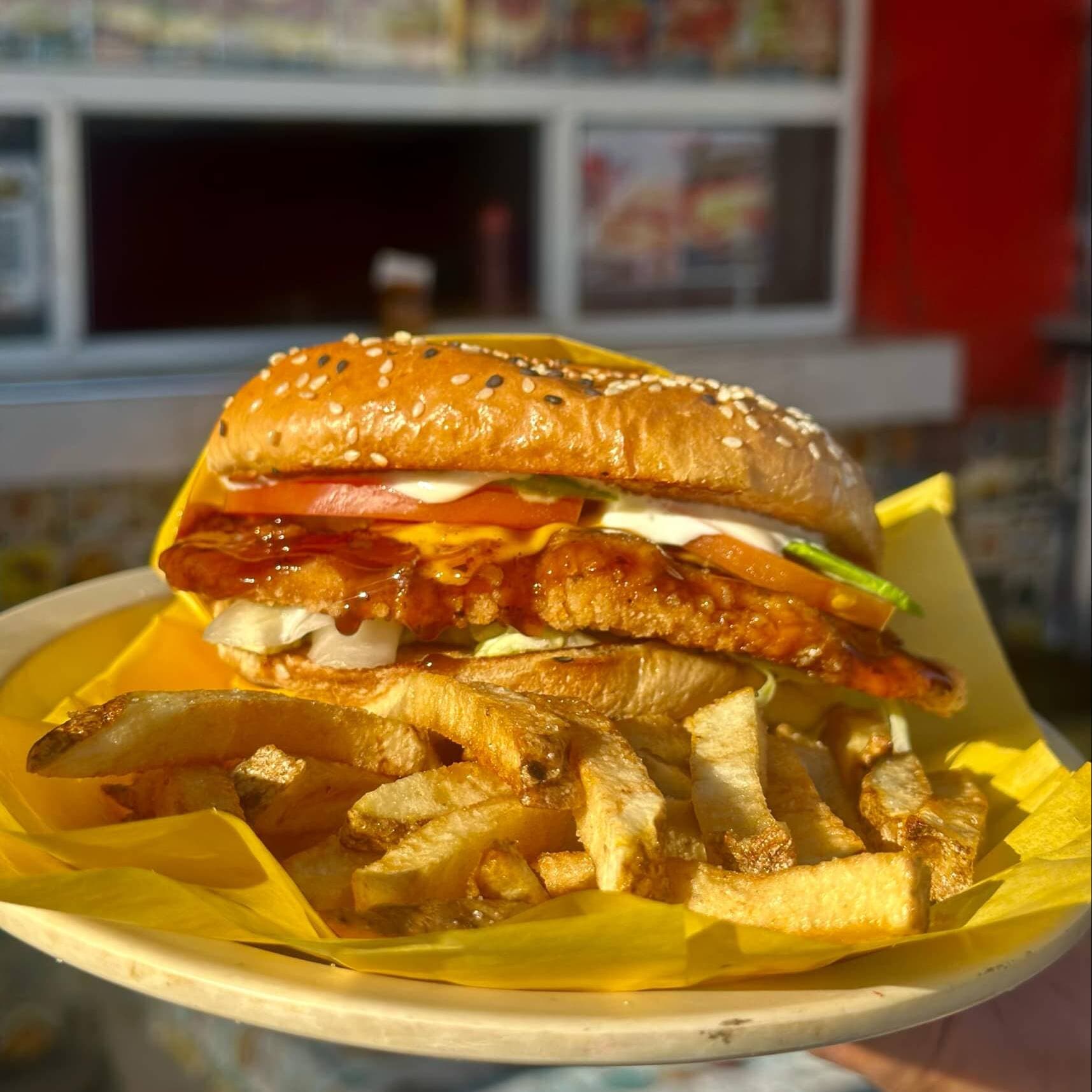 Combo Chiken burger bbq