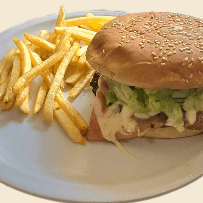Hamburguesa con tocino