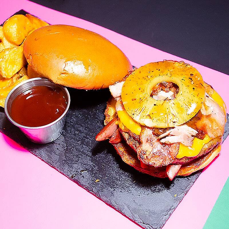 Doble Hawaian Burger Combo