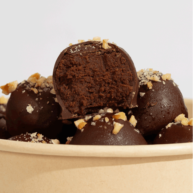 Trufas de Chocolate y Avellanas