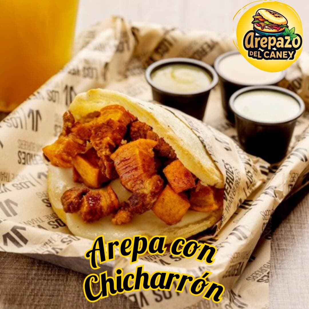 Arepa con Chicharrón
