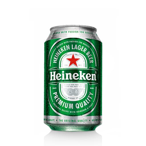 Cerveza heineken en lata