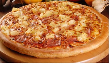 Combo Pizza Hawaiana y Papas Gajo