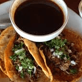 3 Tacos blandos + 1 consome chico.