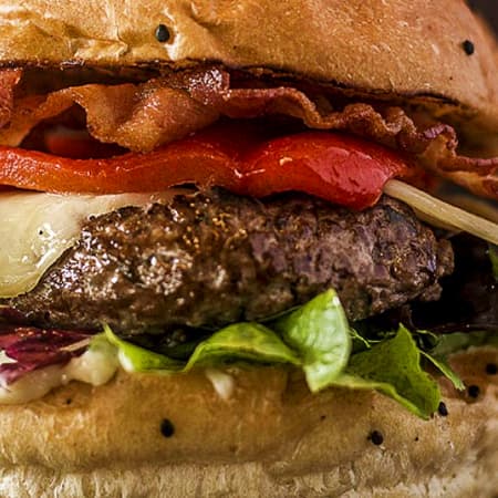 HAMBURGUESA DE TOCINO CLASICA