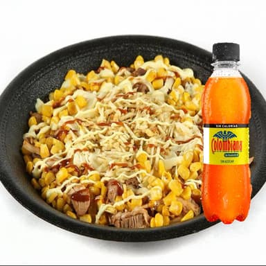 Mazorcada Sencilla de Pollo mas Gaseosa 250ml