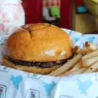 Kids Burger con Papas