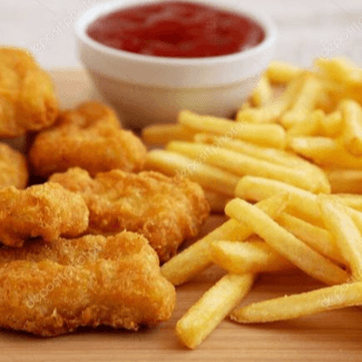 7 Nuggets con Papas a la Francesa