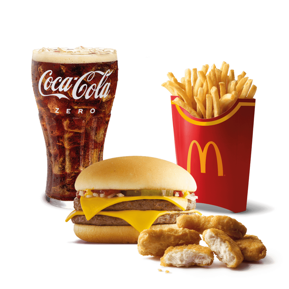McCombo Grande Doble Hamburguesa con queso + 4 Chicken McNuggets