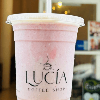 FRAPPÉ DE FRESA CON AVENA SIN AZUCAR