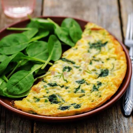 omelette de champiñón