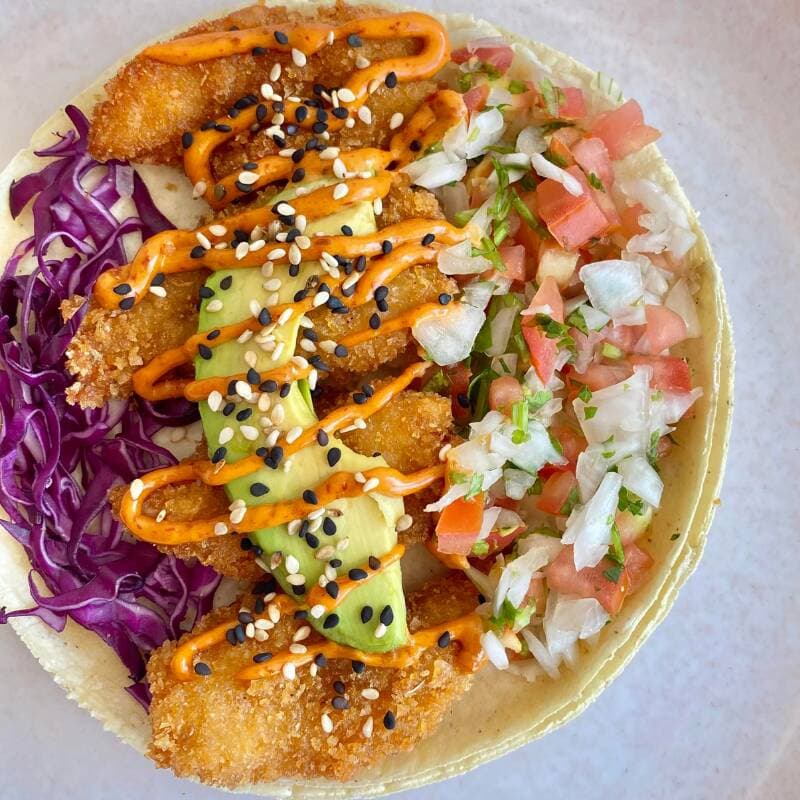 Taco de Camarón Empanizado