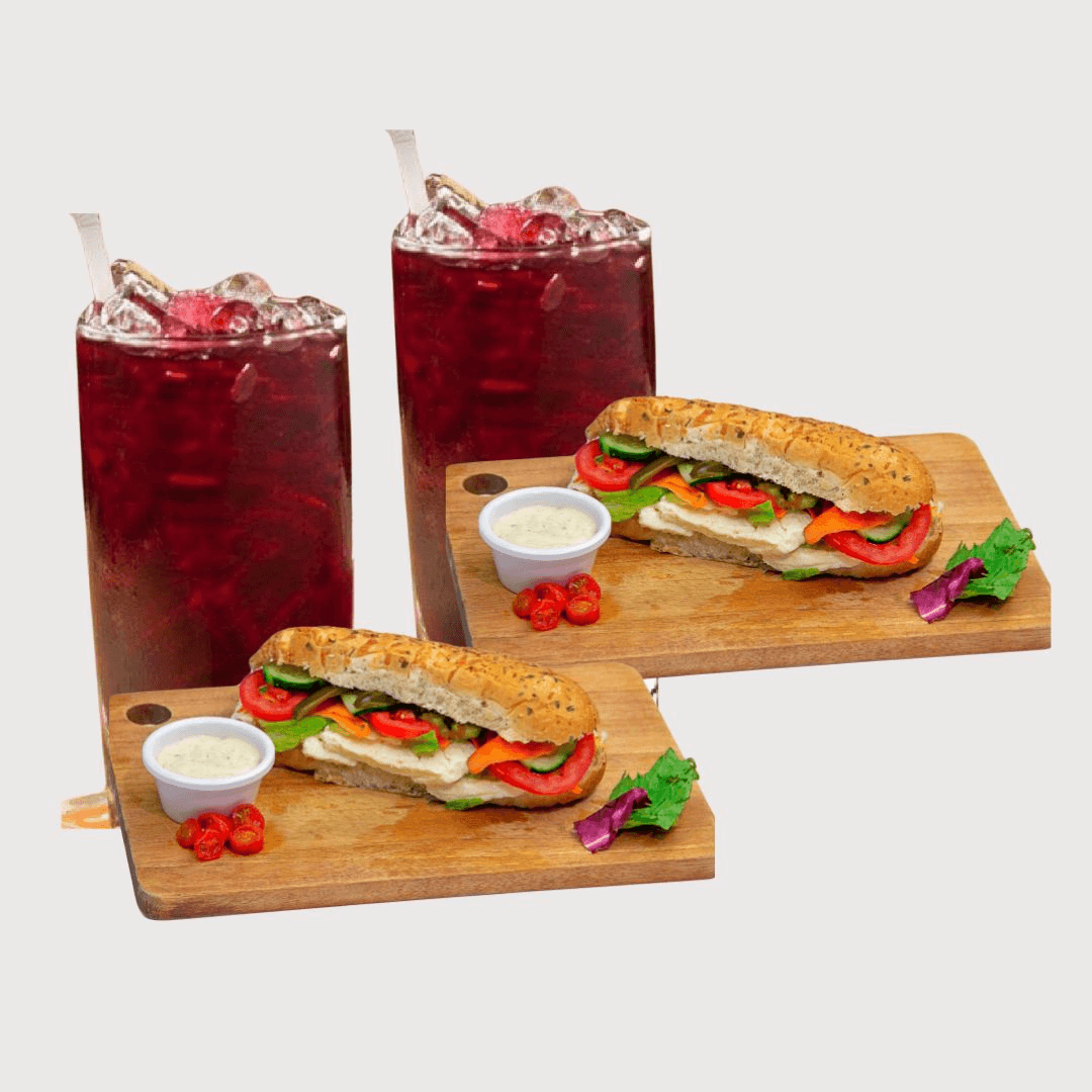 Combo 2 Baguettes Pollo + 2 Aguas 500ml