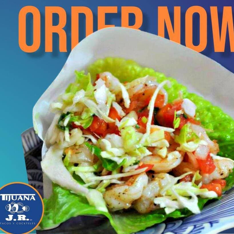Taco de Arrachera con Camarón