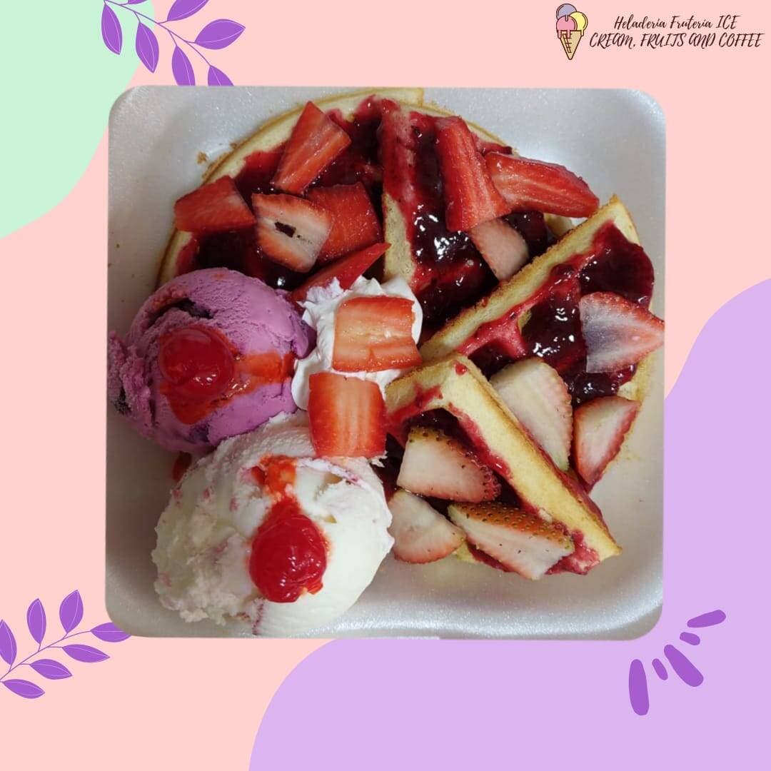 Waffle de Frutos Rojos