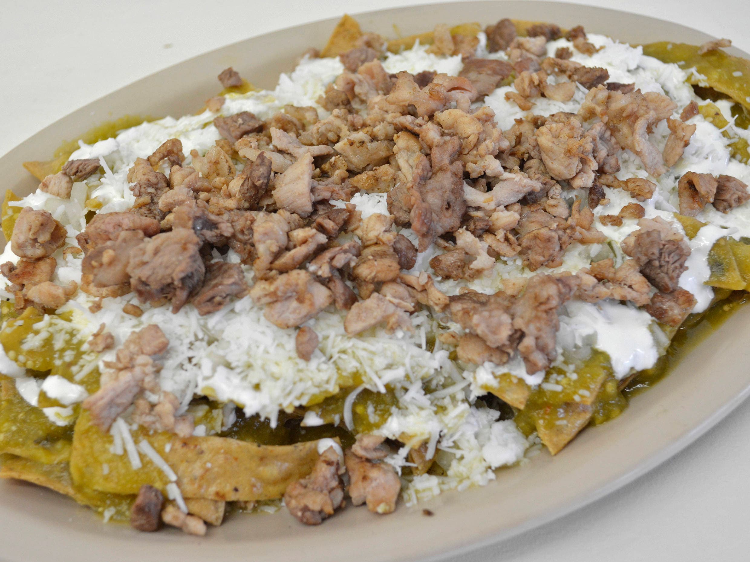 Chilaquiles con Bistec