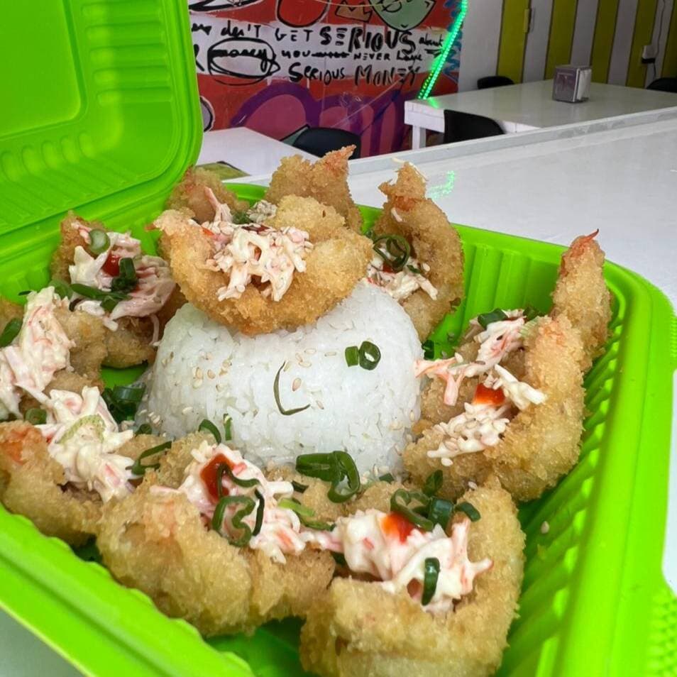 Camarones en Roca