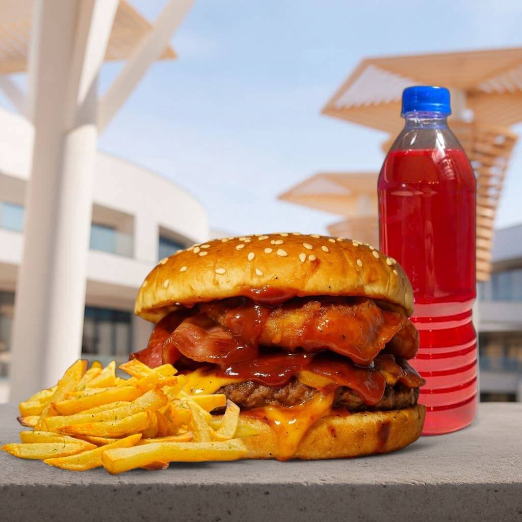 Combo Turbo Bacon ¼ De Libra -   🍔+🍟+🥤