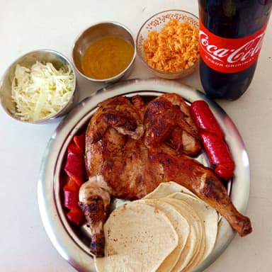 Pollo Asado, Salchichas Y PEPSI