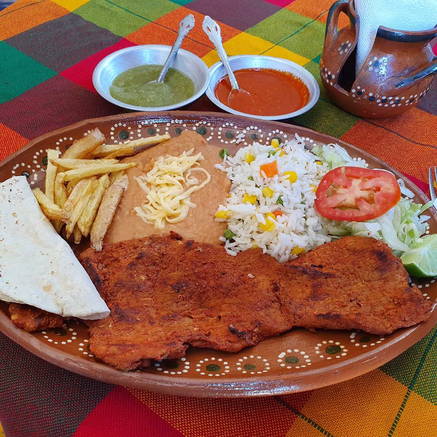 Bistec de Res o Adobada de Puerco