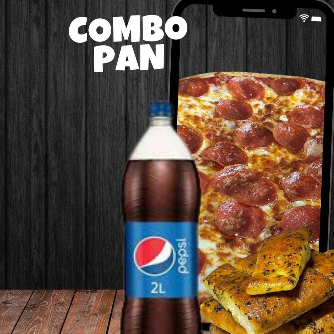 Combo 1 Grande Peperoni, Pan y Soda de 2 Litros