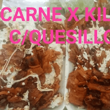 1 KG DE CARNE AL PASTOR DE TROMPO CON QUESILLO
