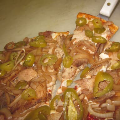 Pierna, Cebolla Asada y Jalapeño Ind (6 Rebanadas)